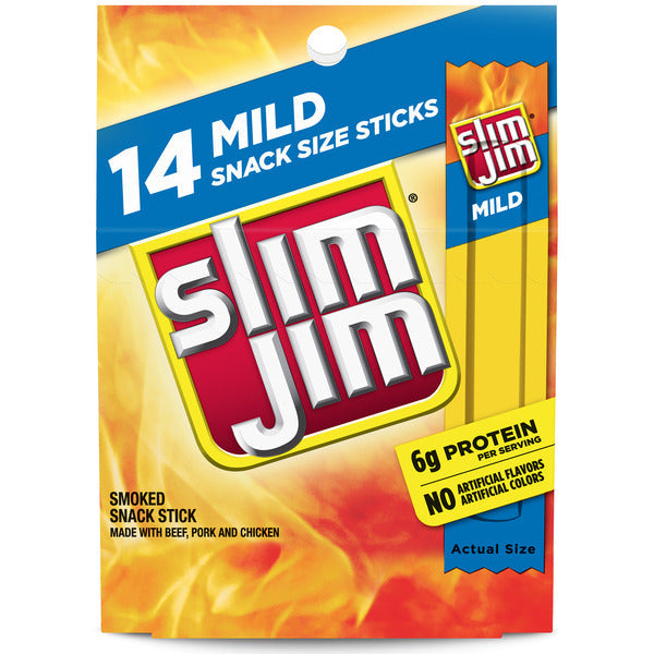 Palitos de Carne Ahumada Slim Jim - Sabor Suave