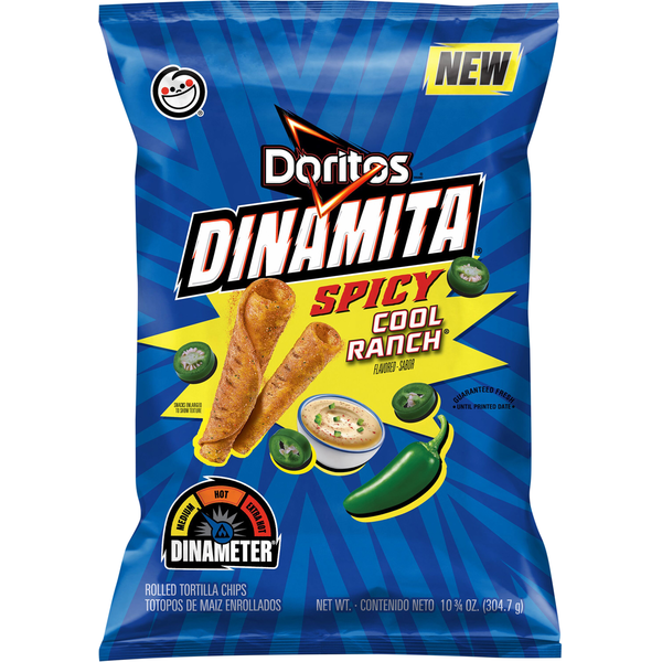 Chips Tortilla Doritos Dinamita - Saveur Ranch Épicé