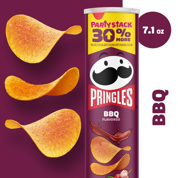 Pringles BBQ Potato Crisps - 7.1 oz Snack Delight