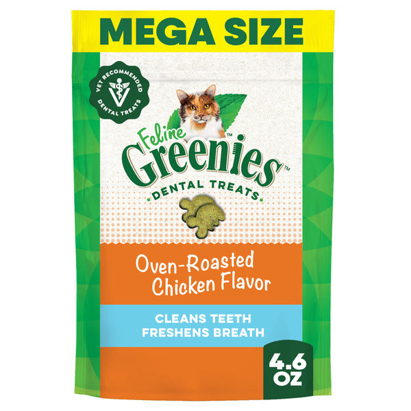 GREENIES Feline Adult Natural Dental Care Cat Treats - Pollo Asado