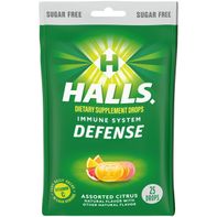 Halls Defense Sin Azúcar Surtido de Cítricos Vitamina C