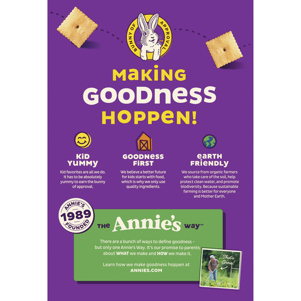 Annie's Organic Cheddar Squares Baked Crackers