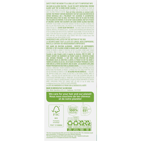 Clairol 4 Brun Foncé Végétalien Couleur de Cheveux avec Huile de Noix de Coco et Aloe