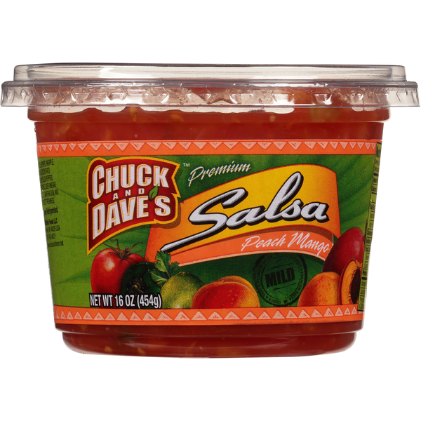 Salsa de Durazno y Mango Premium de Chuck y Dave - Sabor Suave