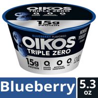 Oikos Triple Zero Blueberry Greek Yogurt