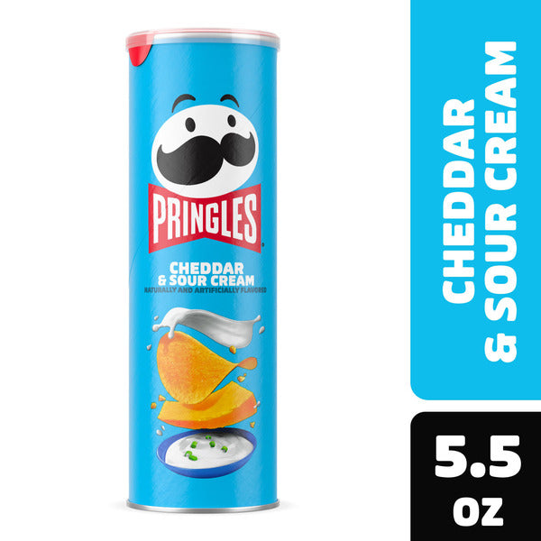 Pringles Cheddar and Sour Cream Potato Crisps, 5.5 oz