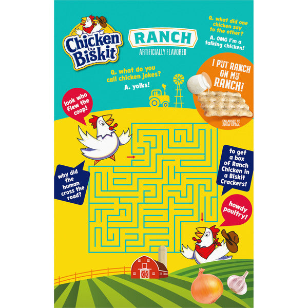 Chicken in a Biskit Ranch Baked Snack Crackers - 7.5 oz
