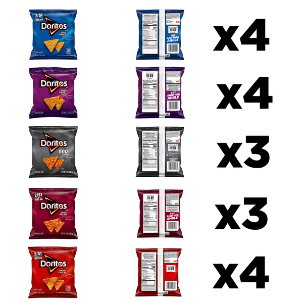Pack de variété de chips tortilla Doritos