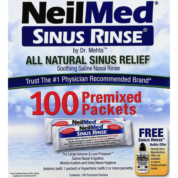 NeilMed Saline Nasal Rinse Premixed Packets