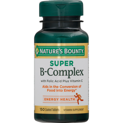 Tabletas recubiertas de vitamina B-Complejo de Nature's Bounty