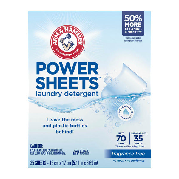 Arm & Hammer Power Sheets Détergent à lessive
