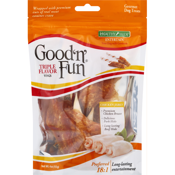 Alas Gourmet de Triple Sabor Good 'n' Fun para Perros