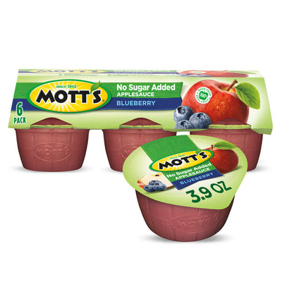 Compote de pommes Mott's sans sucre ajouté aux bleuets