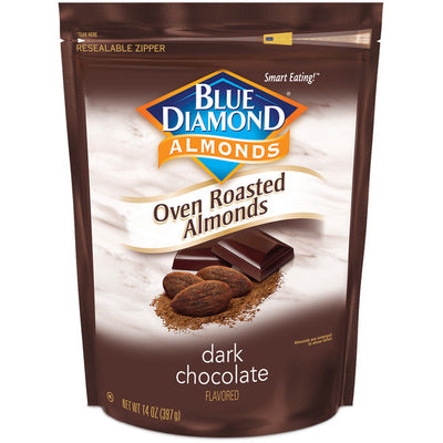 Almendras Blue Diamond Asadas al Horno con Chocolate Oscuro