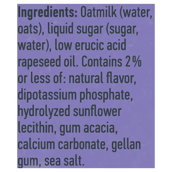 Crème de lait d'avoine Oatly douce et crémeuse