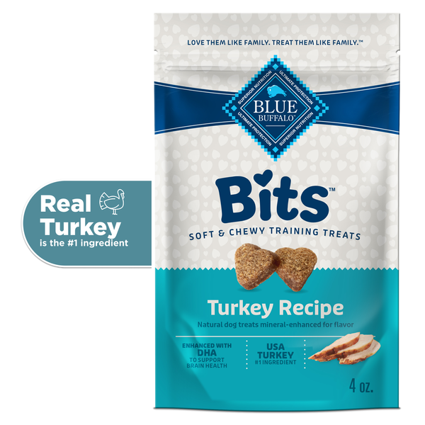 Blue Buffalo BLUE Bits Friandises Naturelles Douces et Humides pour Chien - Recette de Dinde