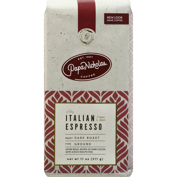 Café Espresso Italien Torréfié Foncé PapaNicholas
