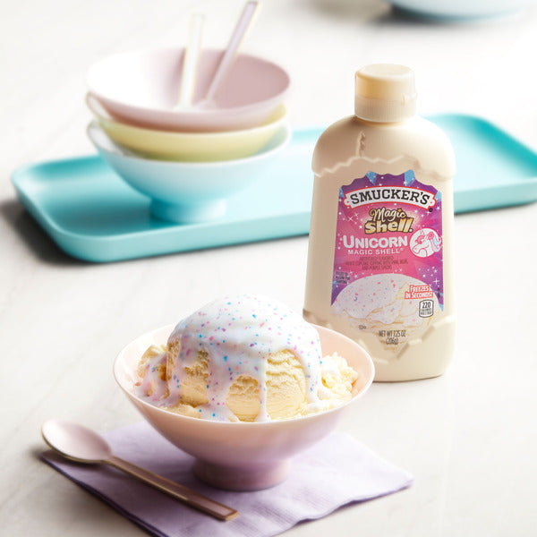 Cobertura de Cupcake Blanca de Unicornio Smucker's Magic Shell