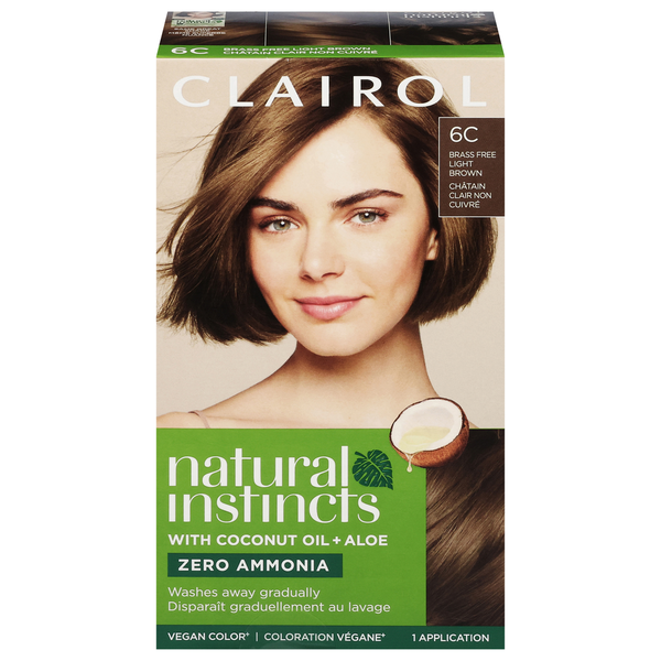 Clairol 6C Brass Free Light Brown Vegan Hair Color