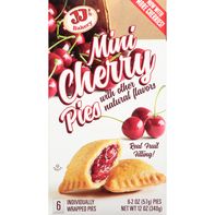 JJ's Bakery Mini Cherry Pies - 6 Pack