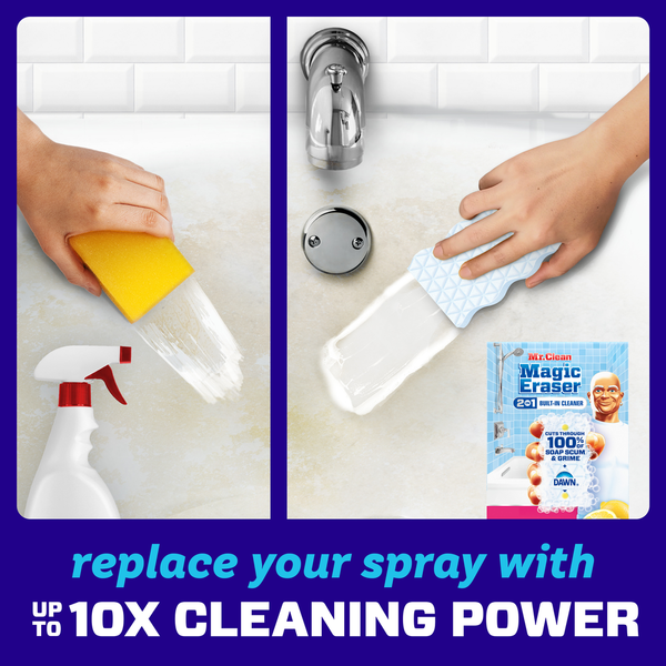 Esponja Mr. Clean Magic Eraser - Limpiador de Baño 2 en 1