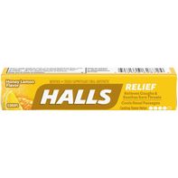 Halls Relief Miel Citron Suppresseur de Toux