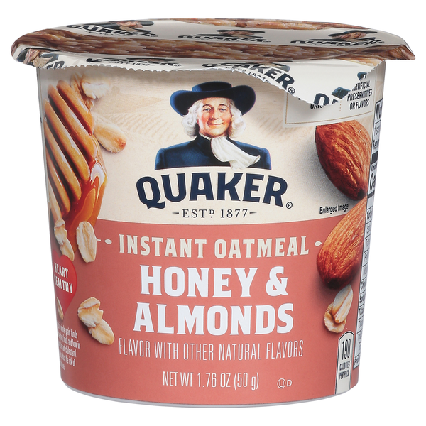 Avoine Instantanée Quaker avec Miel et Amandes