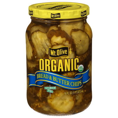 Mt. Olive Confitures de Cornichons Bio au Pain et au Beurre