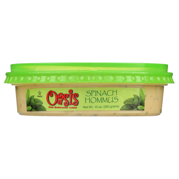 Oasis Mediterranean Cuisine Spinach Hummus