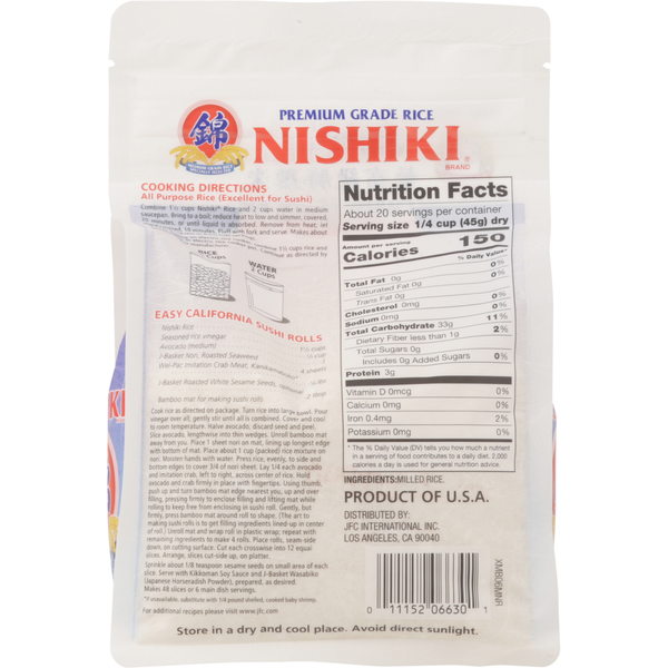 Riz à sushi premium Nishiki