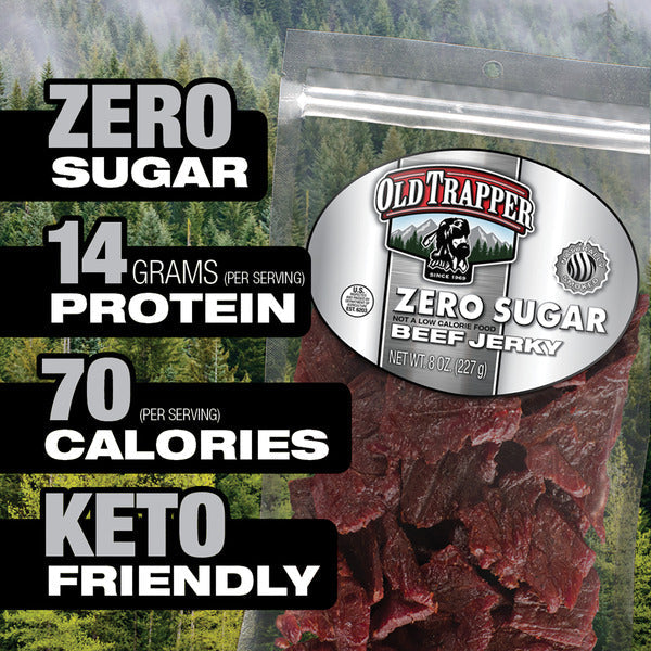 Old Trapper Jerky de Boeuf Zéro Sucre