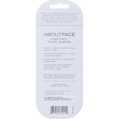 AboutFace Fuzz-Free Facial Razors