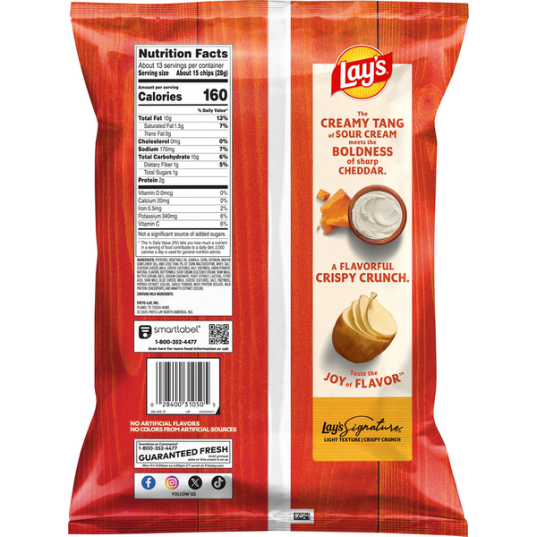 Chips Lay's au fromage cheddar et à la crème aigre