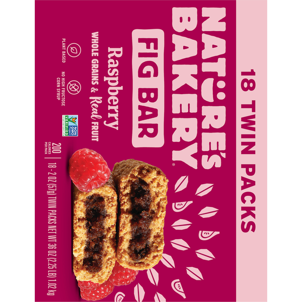 Barres de figues et framboises Nature's Bakery en paquets doubles