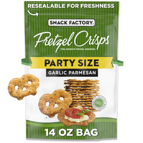 Snack Factory Aros de Pretzel con Ajo y Parmesano