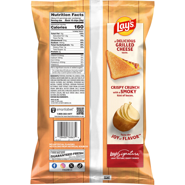 Lay's Potato Chips Bacon Grilled Cheese