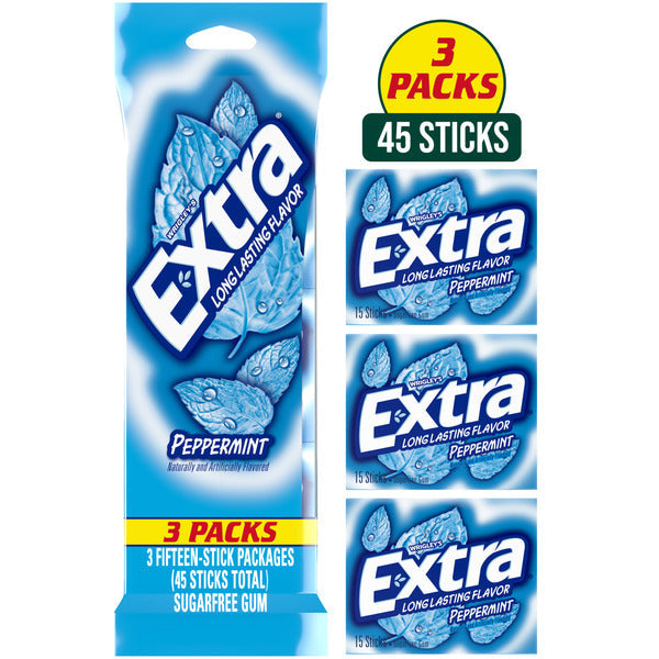 Paquete de Chicles Sin Azúcar de Menta Extra