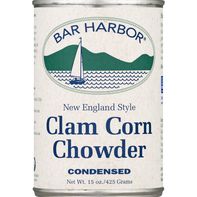 Sopa de maíz con almejas al estilo de Nueva Inglaterra Bar Harbor