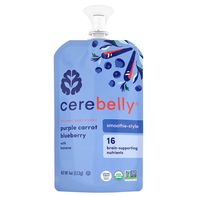 Cerebelly Puré Orgánico para Bebés - Zanahoria Morada y Arándano