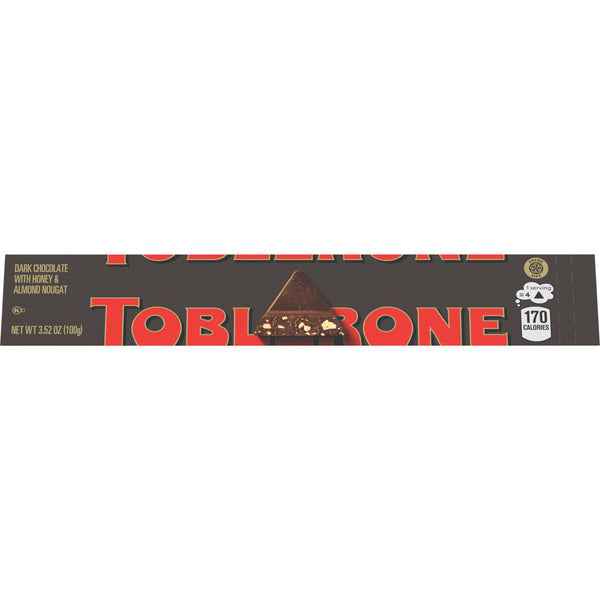 Toblerone Dark Chocolate Bar with Honey and Almond Nougat - 3.52 oz
