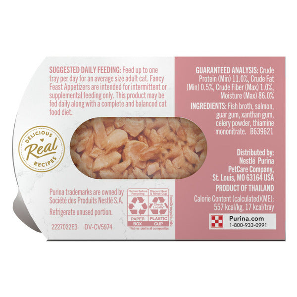 Purina Fancy Feast Lickable Grain Free Salmon Cat Food Topper