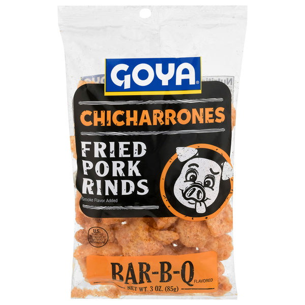Goya Chicharrones Croustillants Aromatisés au Bar-B-Q