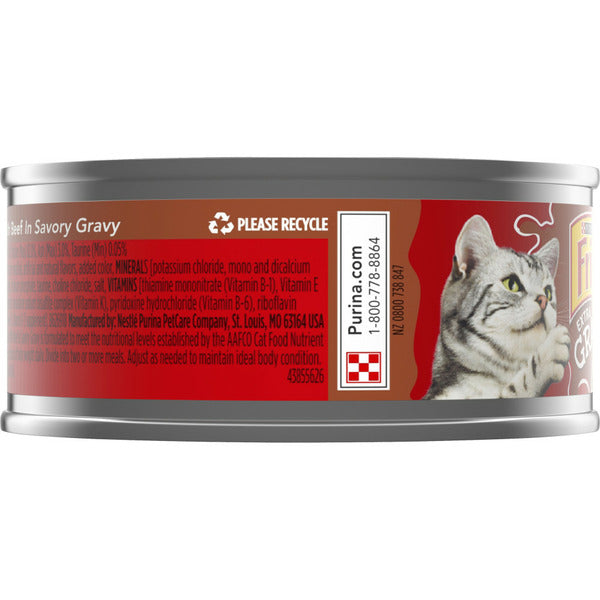 Purina Friskies Gravy Wet Cat Food with Beef