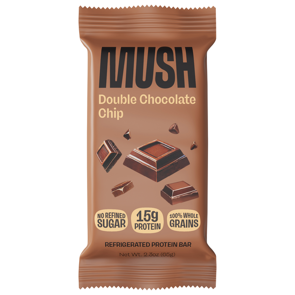 Barra de Proteína MUSH de Doble Chocolate con Chips