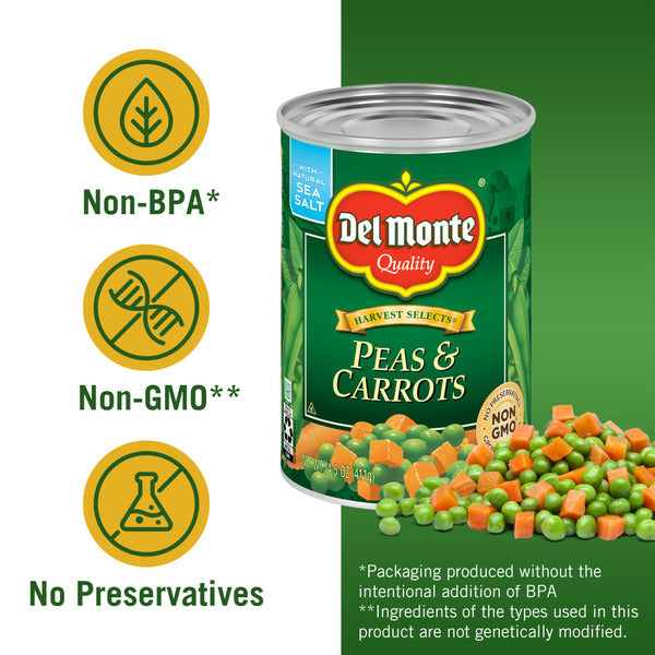 Mezclas Especiales Del Monte Guisantes y Zanahorias - Verduras enlatadas