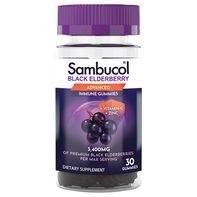 Sambucol Black Elderberry Advanced Gummies, 3400 mg