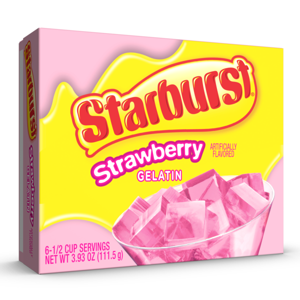 Gelatina STARBURST Fresa - 6 Porciones