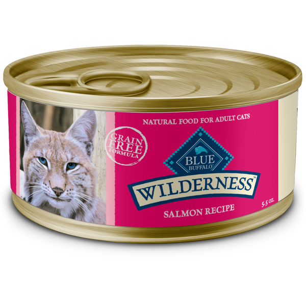 Blue Buffalo Wilderness High Protein Grain Free Wet Cat Food - Salmon