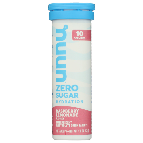 Tablettes Nuun Zero Citronnade Framboise - 6 Paquets de 10 Tablettes Chacune