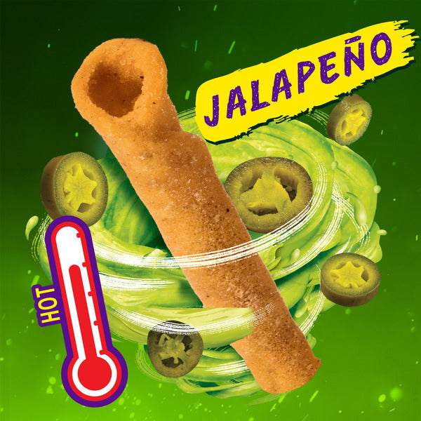 Takis Jalapeño Bolsa de 9.9 oz para Compartir - Papas Tortilla Enrolladas Picantes